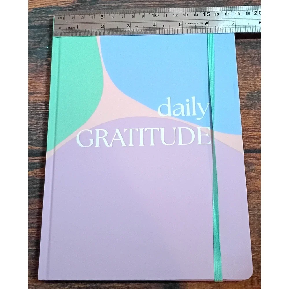 Spritz Daily Gratitude Journal Pastel Colorblock‎ Hardcover Planner 120 Sheets